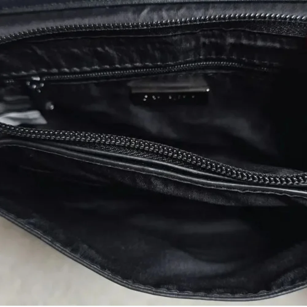 Women’s Giani Bernini Black Nappa Flap Crossbody Purse Bag